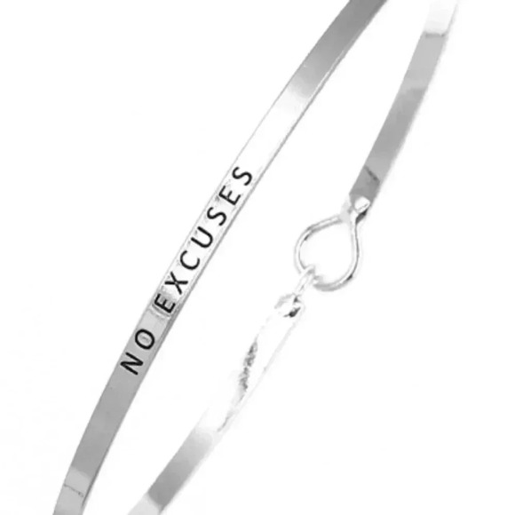 Jewelry - No Excuses Message Bracelet